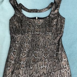 🌟Guess- snake print mini dress